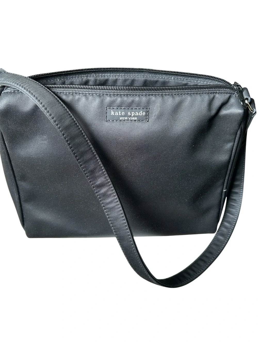 kate spade Black Nylon Shoulder Bag with Top Zip - Picture 3 of 5